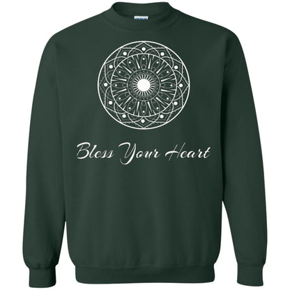 Bless Your Heart Mandala T-shirt Forest Green