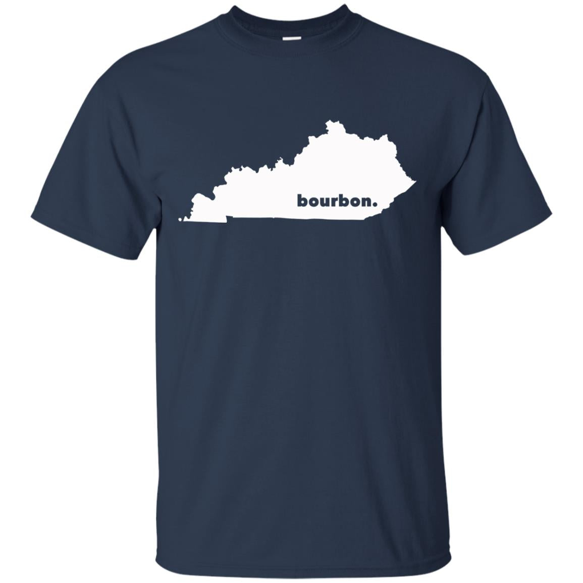 Kentucky T-shirt I Bourbon State Map Navy