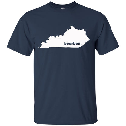 Kentucky T-shirt I Bourbon State Map Navy