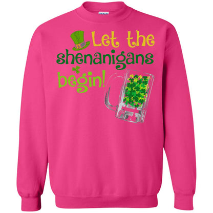 Let The Shenanigans Begin St. Patrick_s Day T-shirt Heliconia