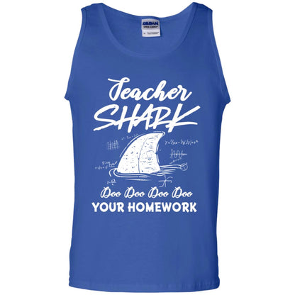 Teacher Shark Doo Doo Doo Your Homework Shirt Royal