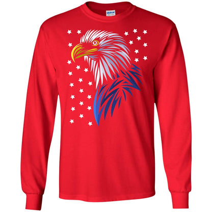 Usa Eagle Flag Stars T-shirt Tribal Style T-shirt Red