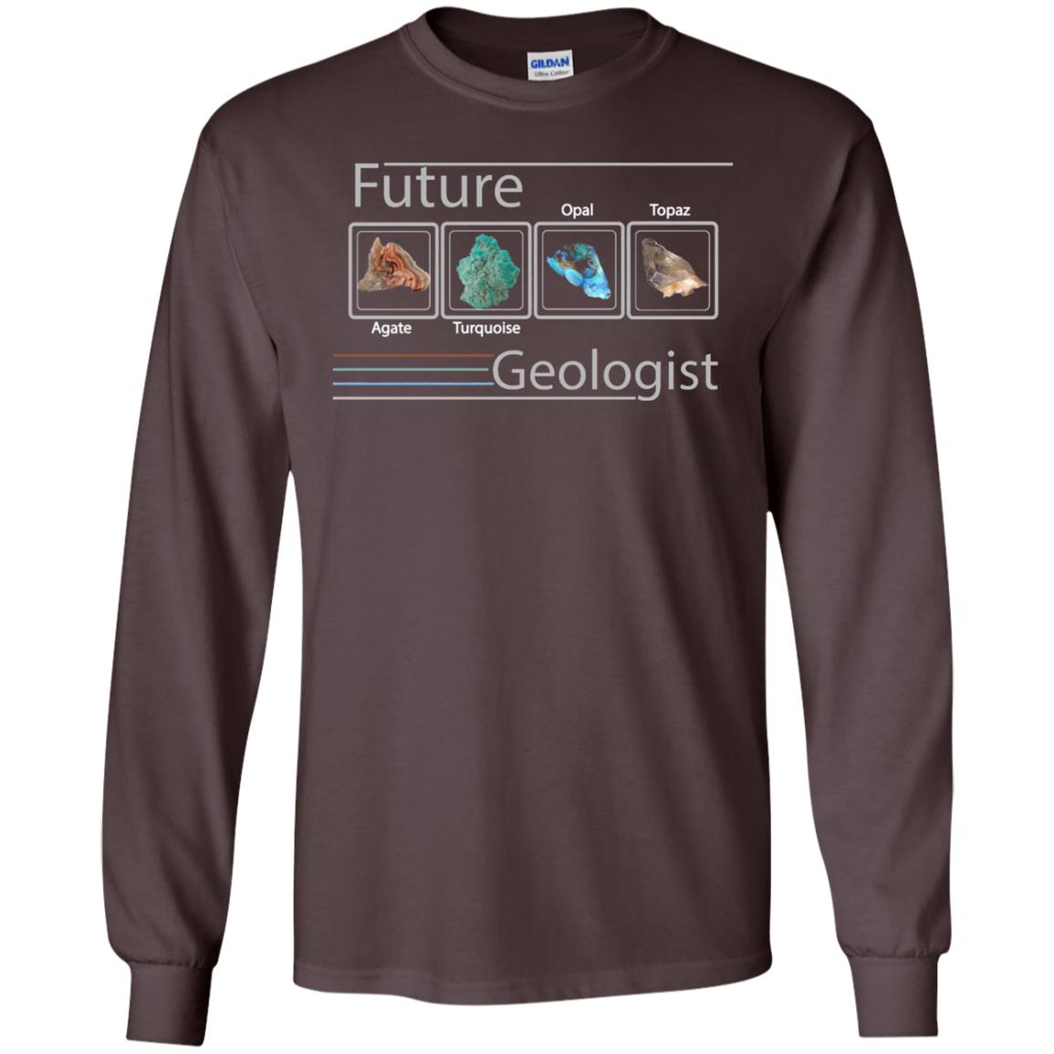 Science T-shirt Future Geologist Dark Chocolate