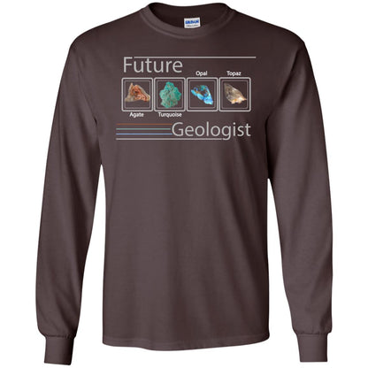 Science T-shirt Future Geologist Dark Chocolate