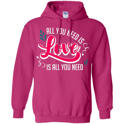 All You Need Is Love T-shirt Heliconia