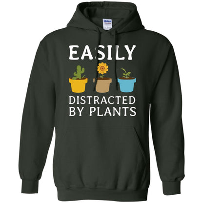 Easily Distracted By Plants Gardener Shirt Forest Green