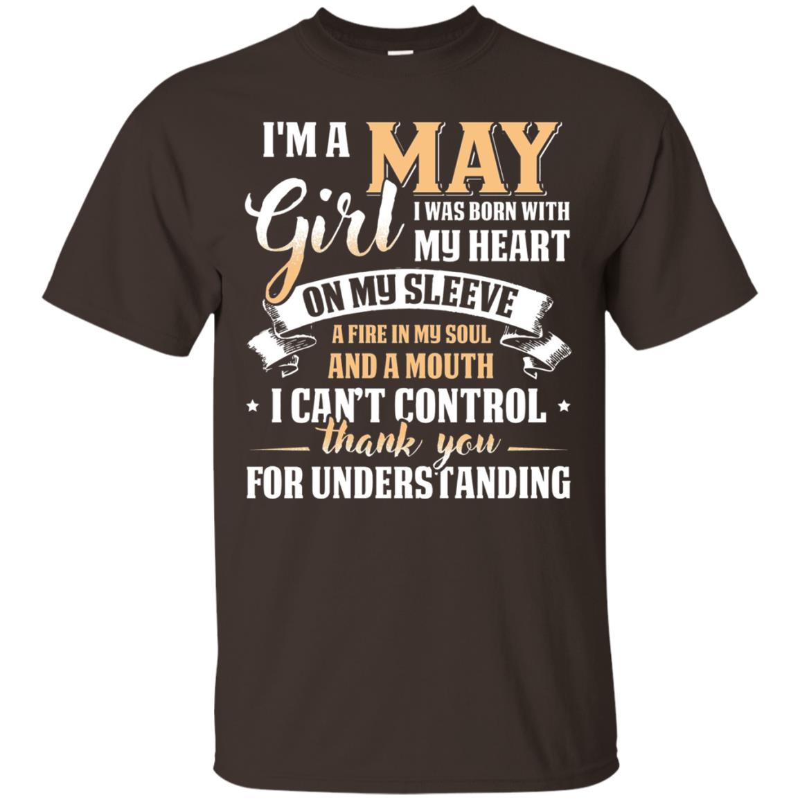 Im A May Girl I Was Born With My Heart On My Sleeve Dark Chocolate