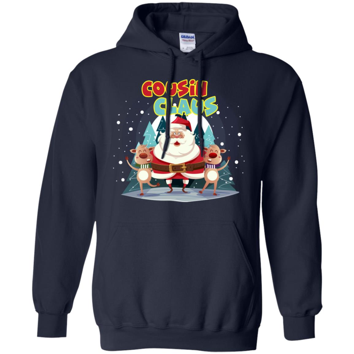Cousin Claus Matching Family X-mas Gift Shirt Navy