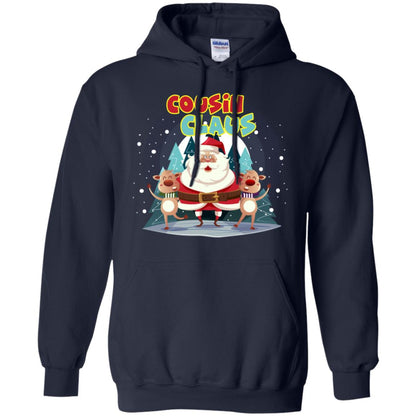 Cousin Claus Matching Family X-mas Gift Shirt Navy