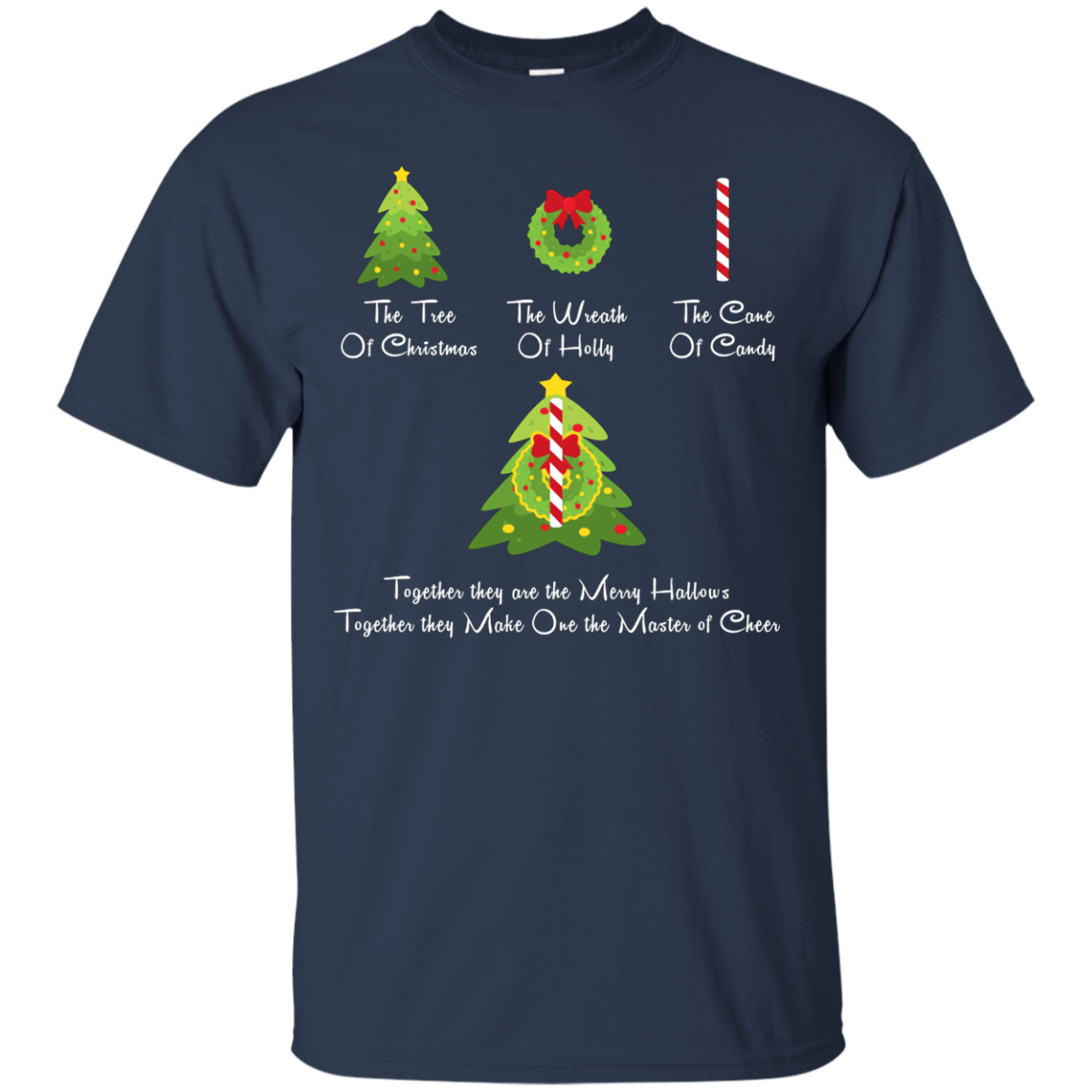 The Tree Of Christmas T-Shirt Navy