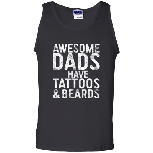 Daddy T-shirt Awesome Dads Have Tattoos And Beards Black