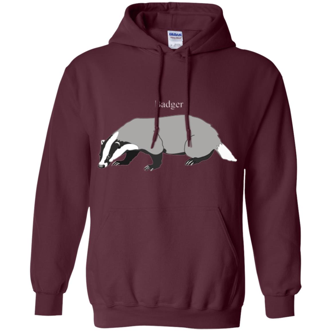 Fierce Badger T-shirt Maroon