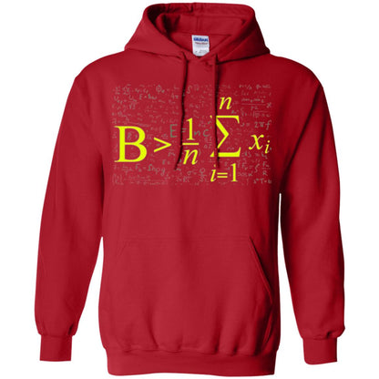 Be Greater Than Average Funny Math Lovers T-shirt Red