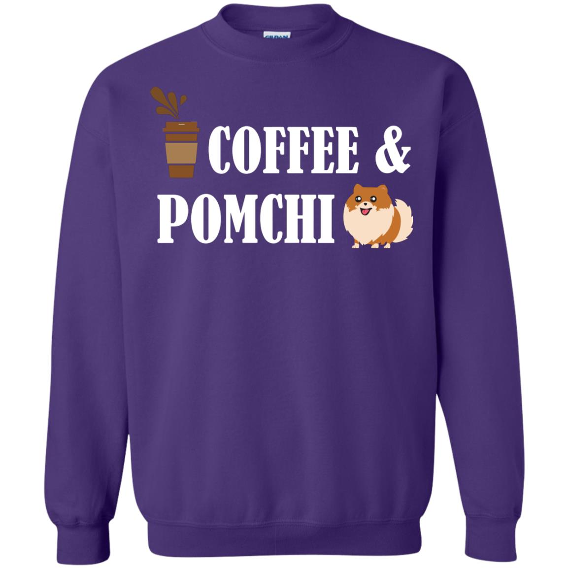 Coffee And Pomchi Lover Shirt Purple