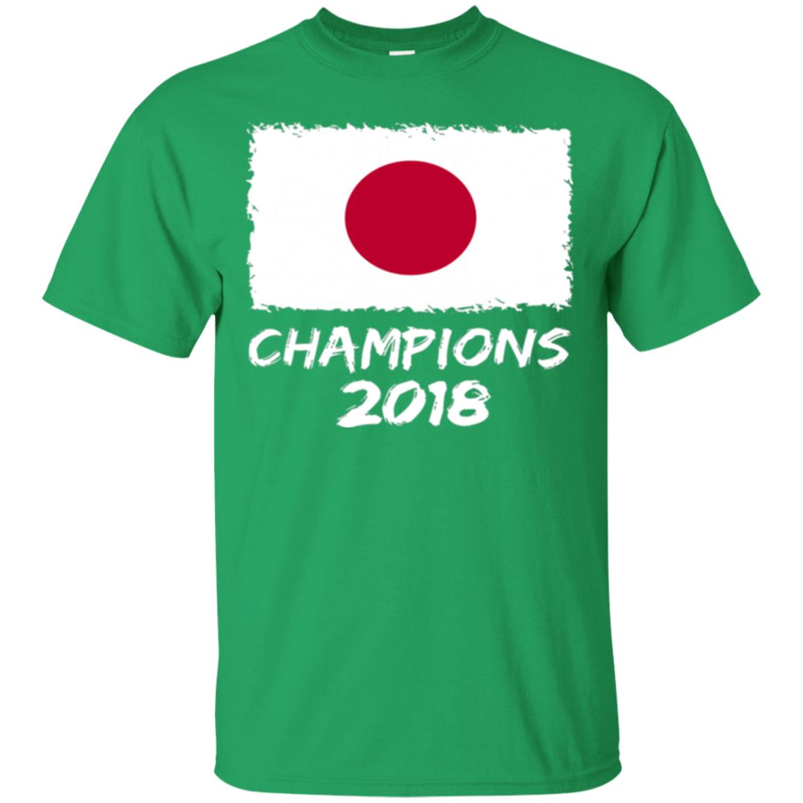 Football Lover T-shirt Japan Champions 2018 T-shirt Irish Green