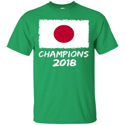 Football Lover T-shirt Japan Champions 2018 T-shirt Irish Green