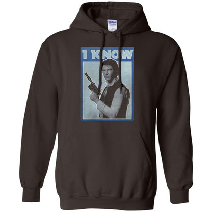 Film T-shirt Han Solo Iconic Unscripted I Know Graphic Dark Chocolate