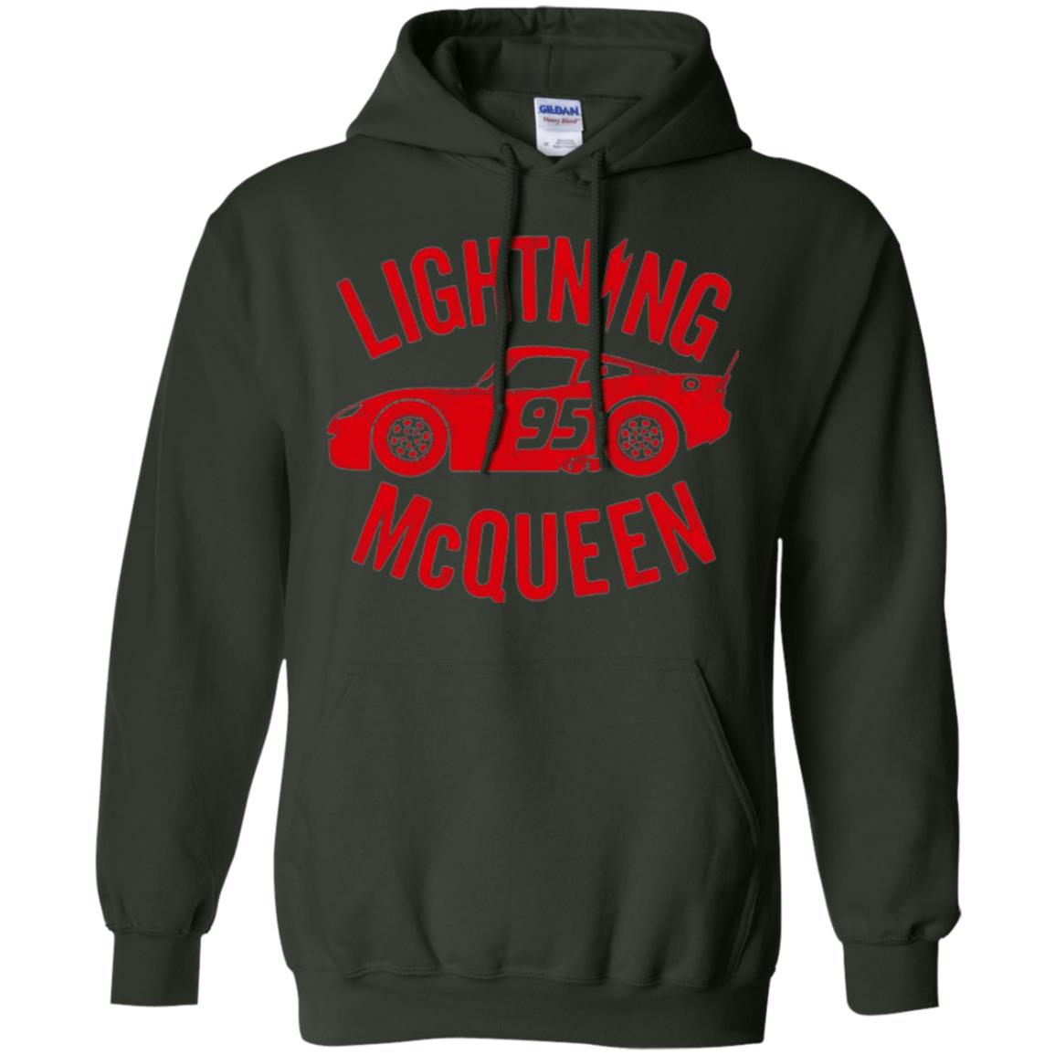 Pixar Cars Lightning 95 Mcqueen Vintage Graphic T-shirt Forest Green