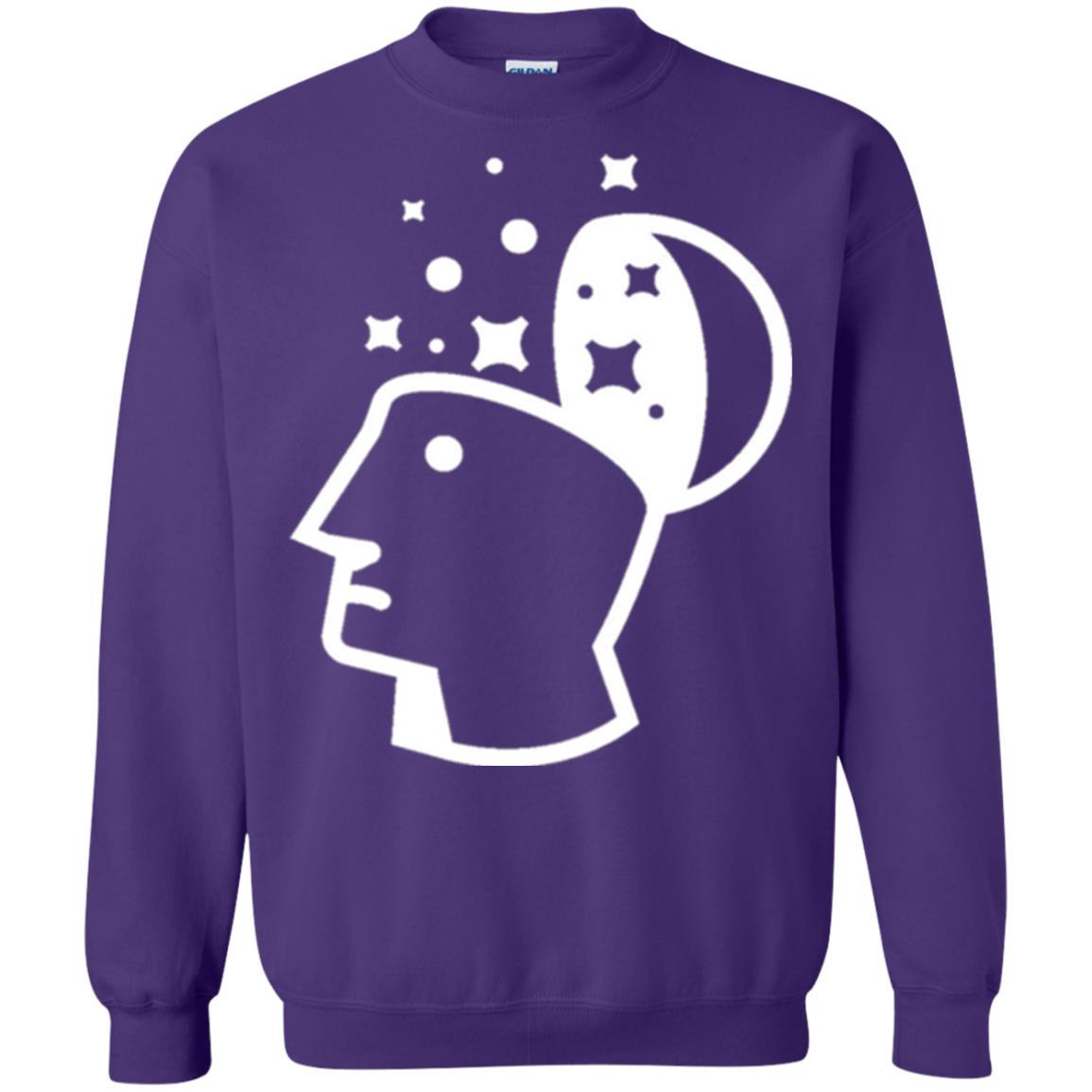 Look Into His Head Creative Thinking T-shirt Purple