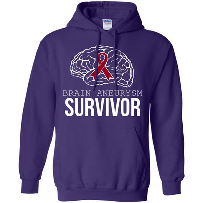 Brain Aneurysm Survivor T-shirt Purple