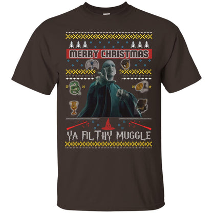 Merry Christmas Ya Filthy Muggle Harry Potter Fan T-shirtG200 Gildan Ultra Cotton T-Shirt