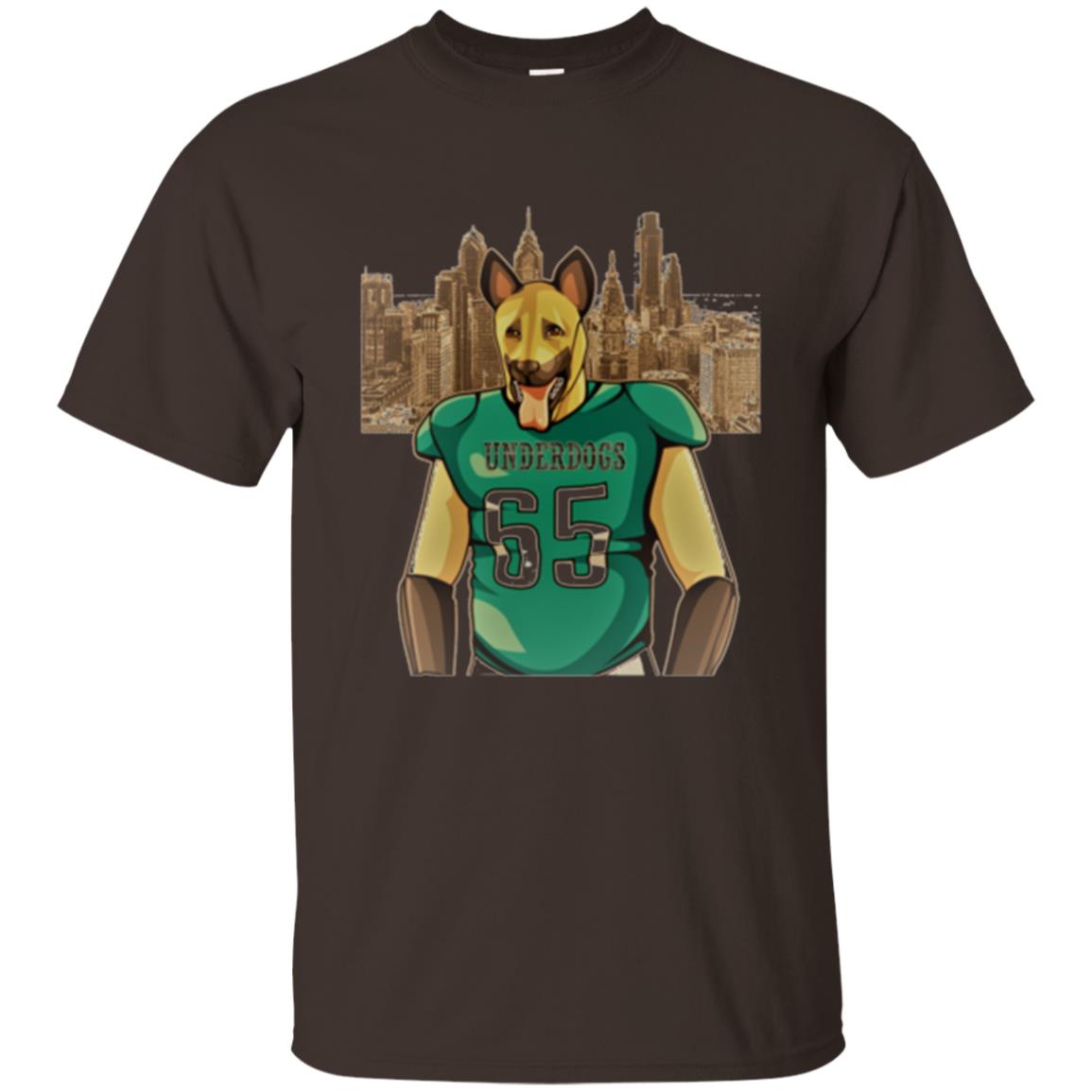 Dog Lover T-shirt Philly Fan Philadelphia Underdogs 2018 Game Day Dark Chocolate
