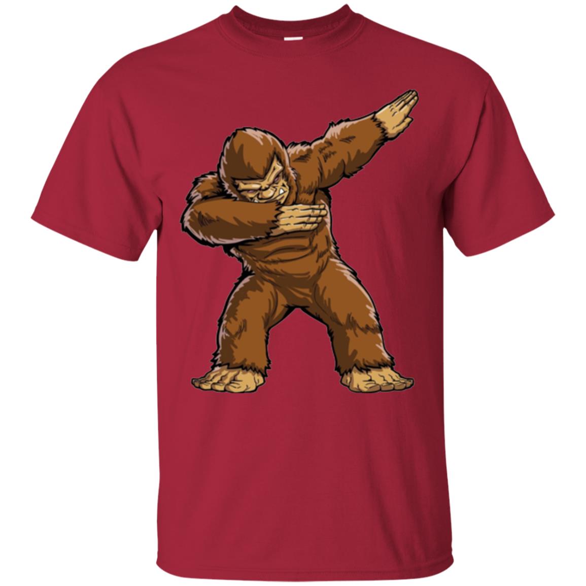 Monkey T-shirt Bigfoot Sasquatch Dabbing Cardinal