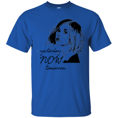Delete Yesterday No Tomorrow Just Now Funny Quotes T-shirt Royal