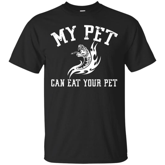 My Pet Can Eat Your Pet Snack Lover T-shirt Black