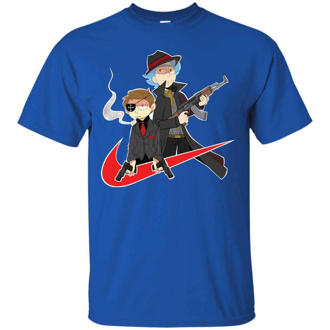 Rick And Morty Cartoon Shirt Royal