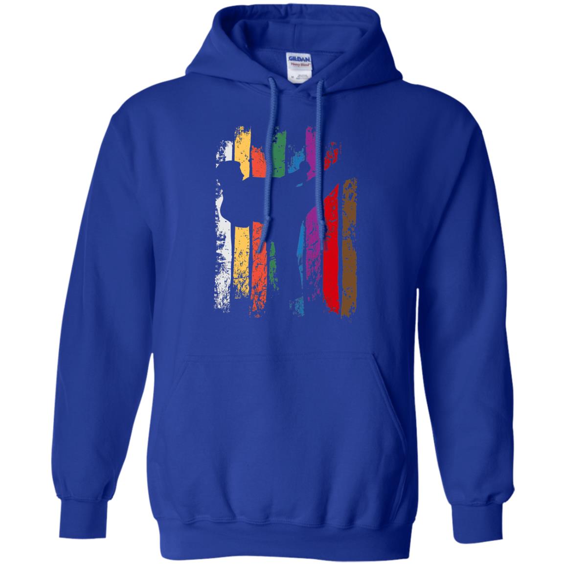 Karate Belt Colors Silhouette T-shirt Royal
