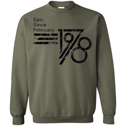Epic Since February 1978 Birthday Gift T-shirt Military Green