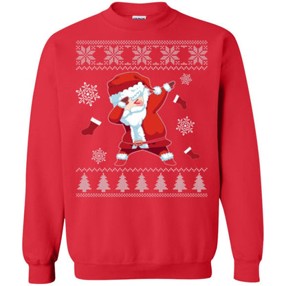 Christmas T-shirt Dabbing Santa Claus Red