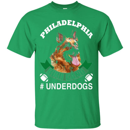 Football Lover T-shirt Philadelphia Bird Gang Underdogs 2018 Irish Green