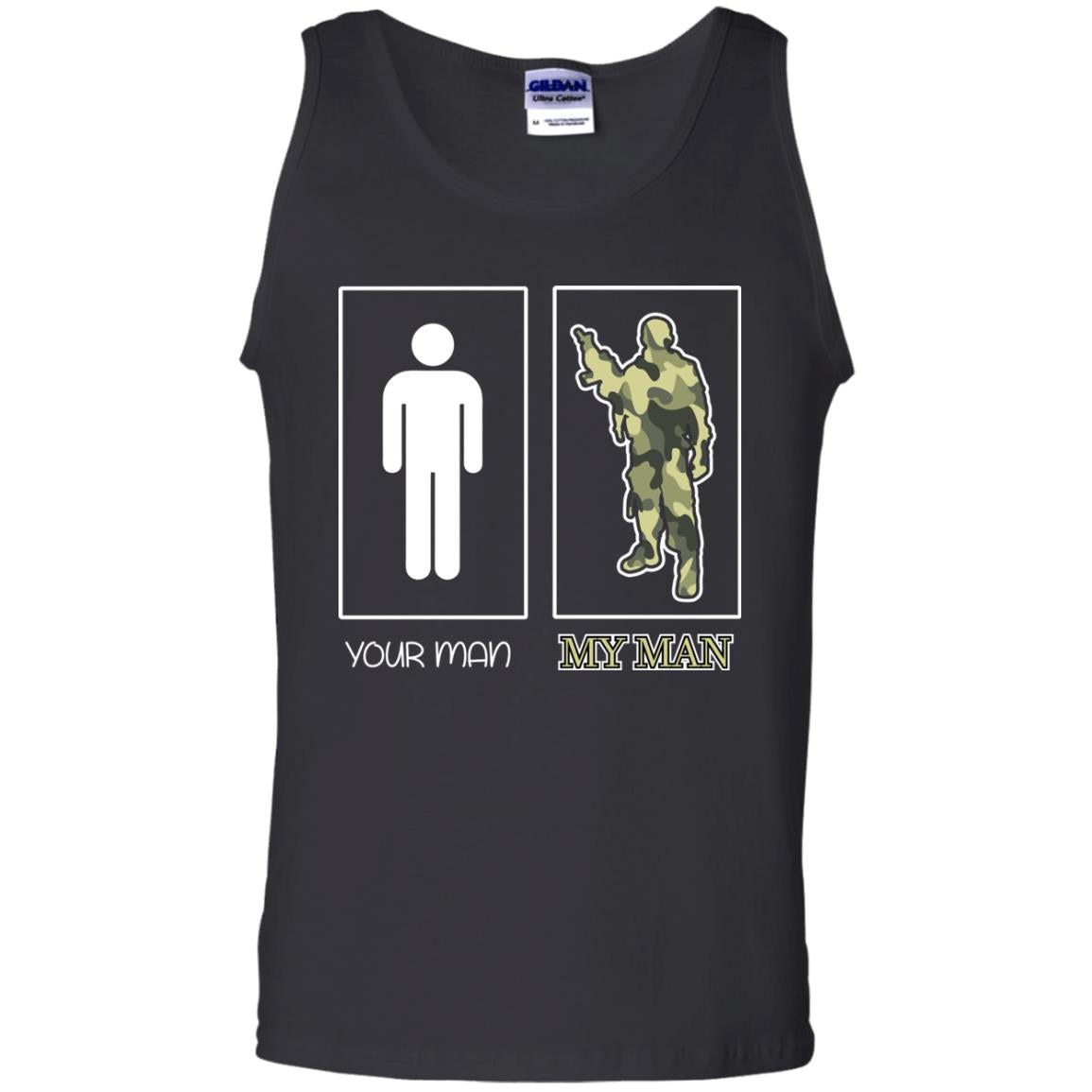 Your Man My Man Military Shirt Black