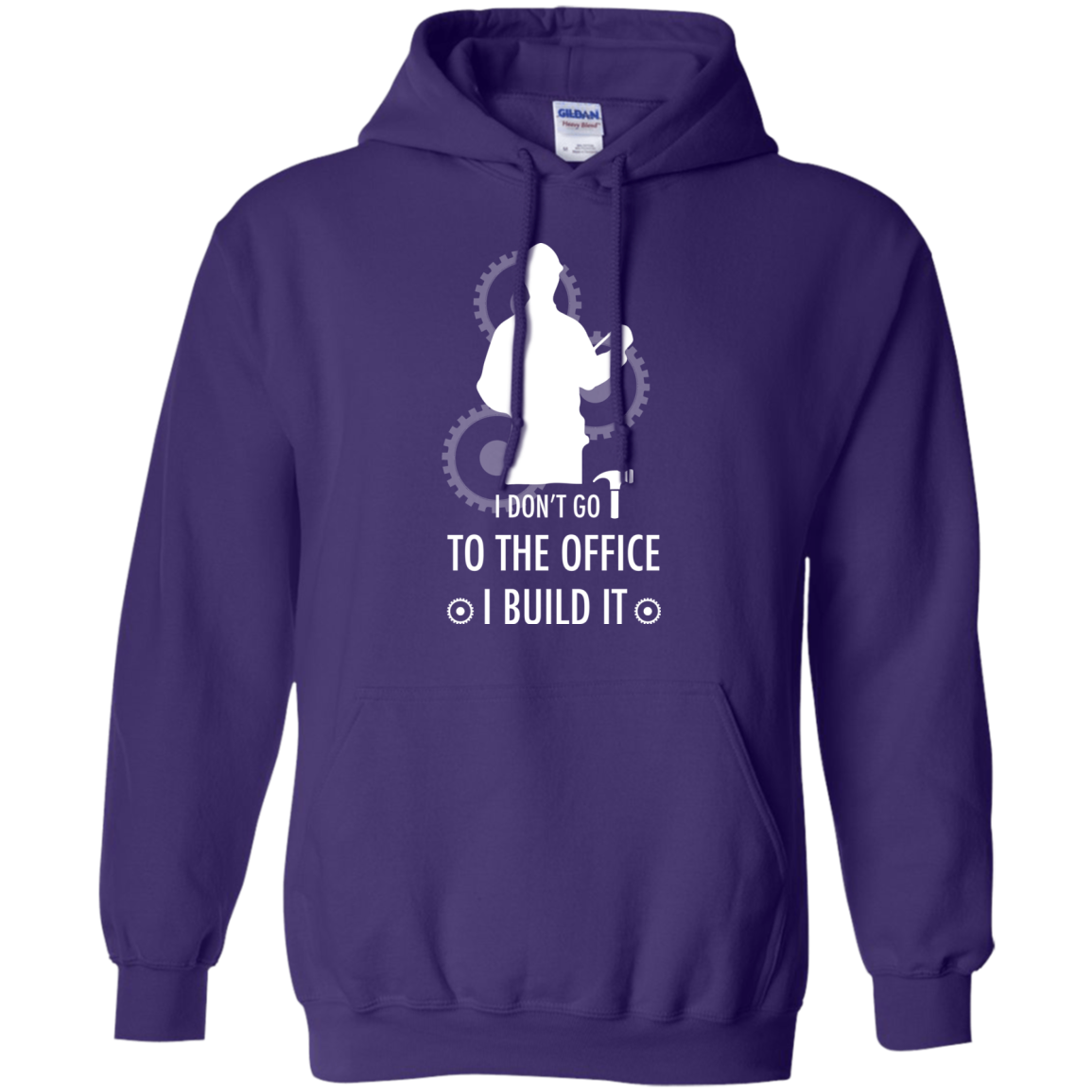 Engineer T-shirt I Don't Go To The Office I Build It Purple