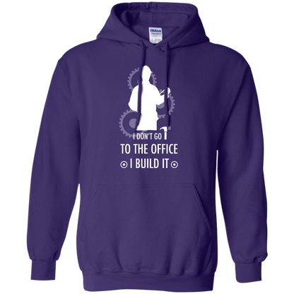 Engineer T-shirt I Don't Go To The Office I Build It Purple