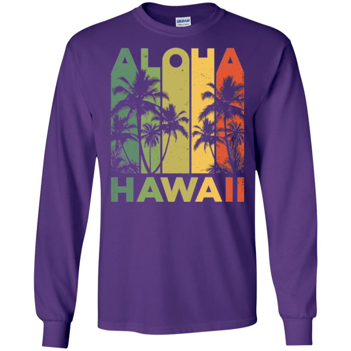 Vintage Hawaiian Islands T-shirt Purple