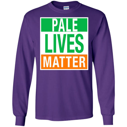 Saint Patrick_s Day T-shirt Pale Lives Matter Purple