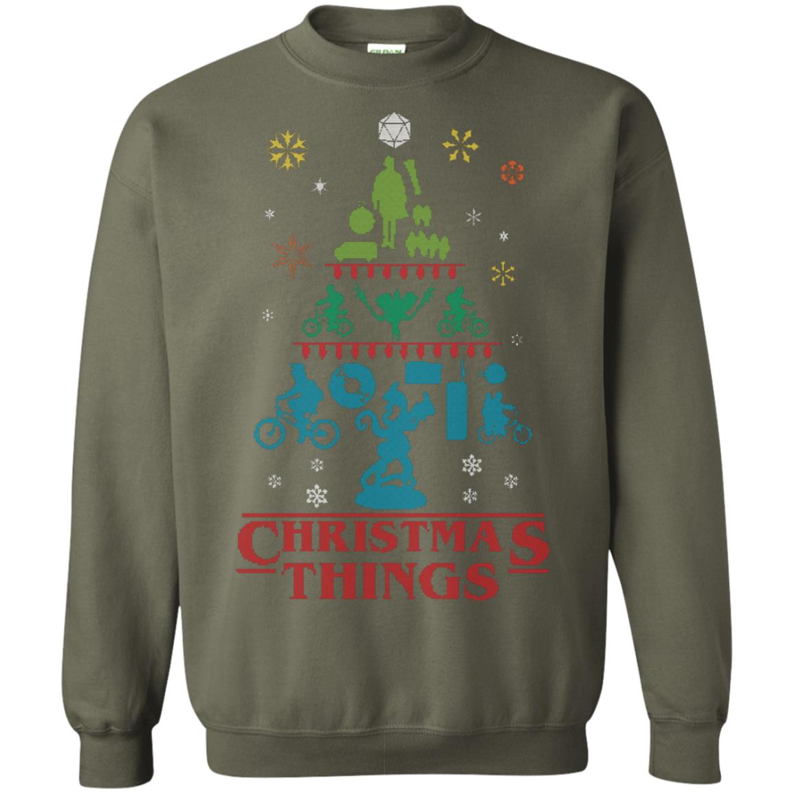 Christmas Things Shirts Military Green