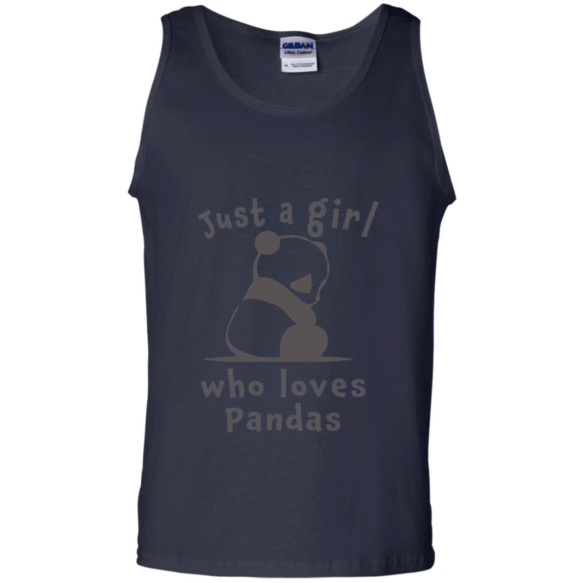 Panda Lover T-shirt Just A Girl Who Lover Pandas Navy