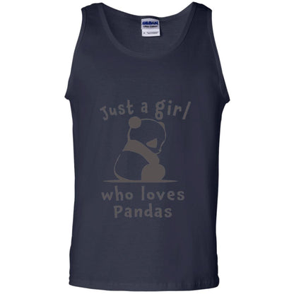 Panda Lover T-shirt Just A Girl Who Lover Pandas Navy