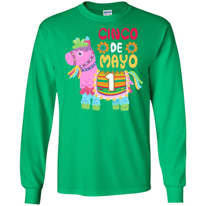 Cinco De Mayo Pinata Jockeys Horse Race 1st Birthday T-shirt Irish Green