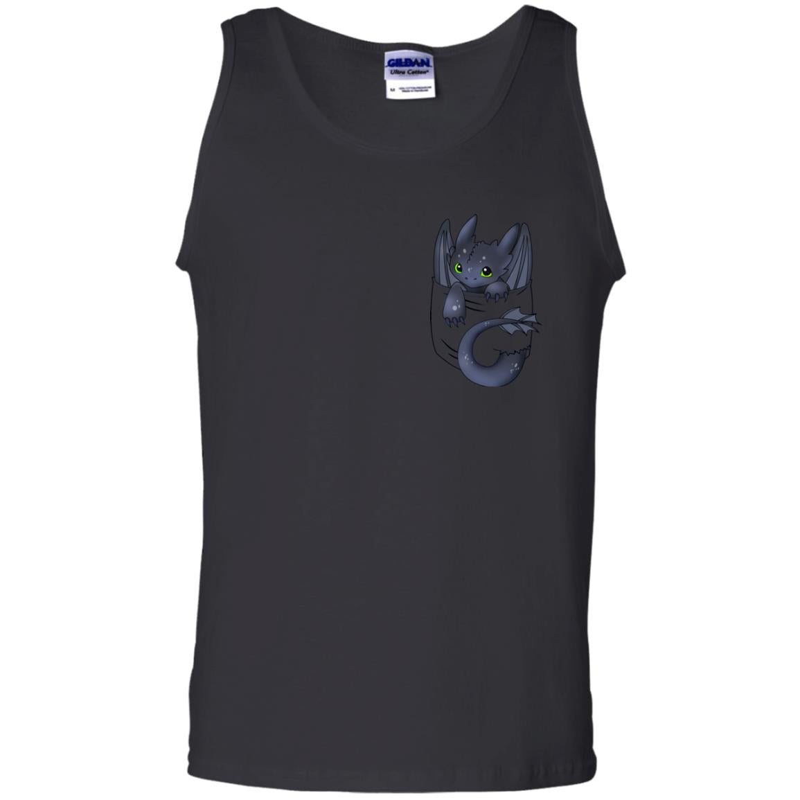 Dragon In Pocket Shirt Black