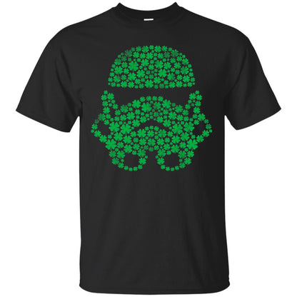 Stormtrooper Clovers St. Patrick_s Graphic T-shirt Black