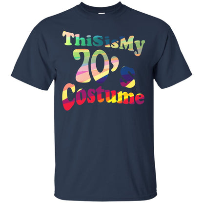 70s Halloween Costume 70s T-shirt For Women Men Girls Navy