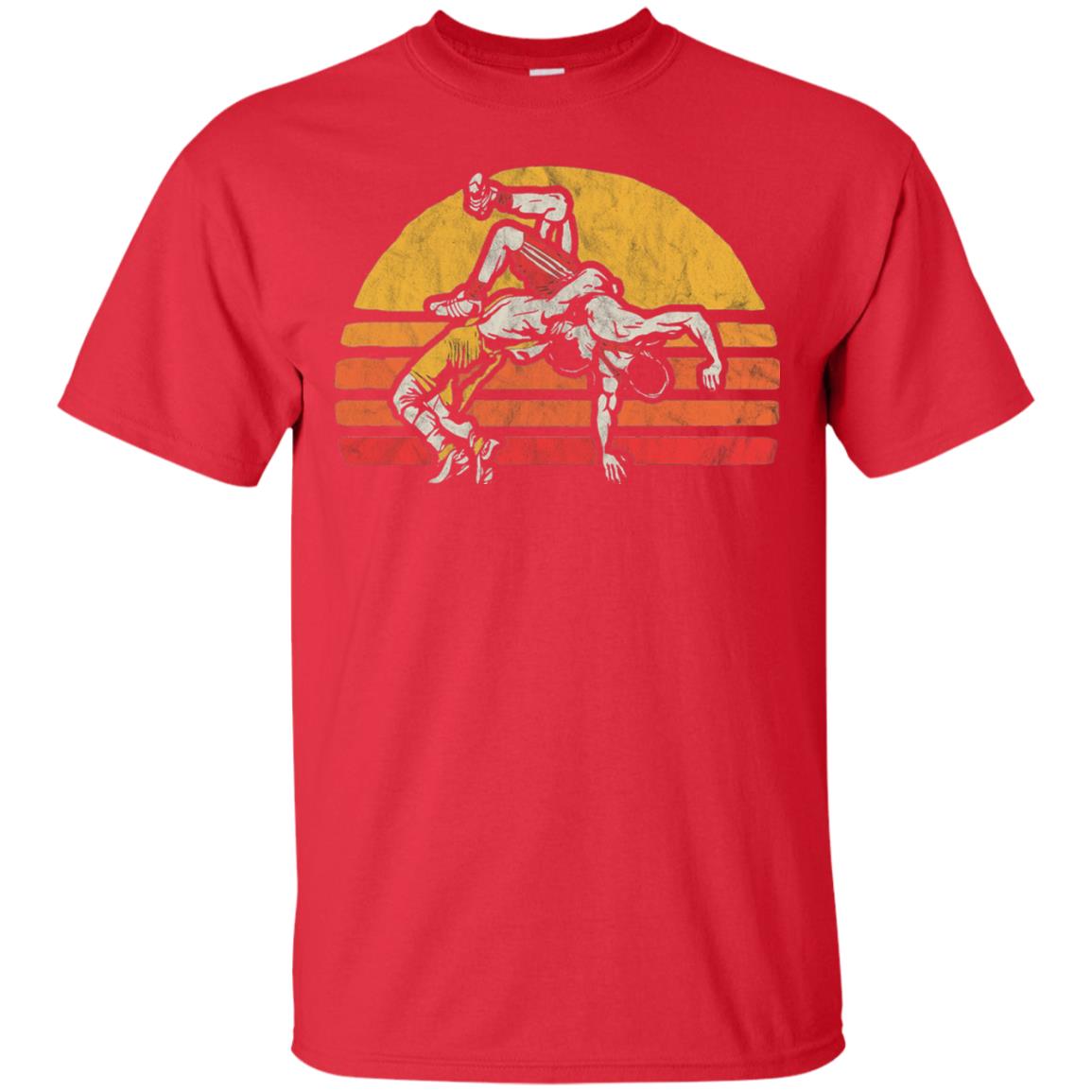Vintage Wrestling Graphic Wrestler T-shirt Red