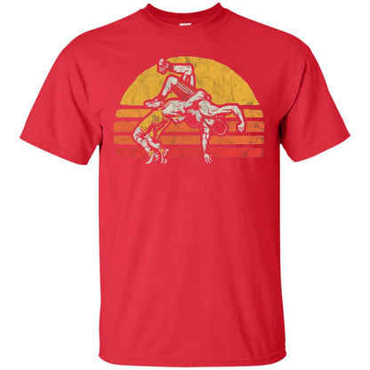 Vintage Wrestling Graphic Wrestler T-shirt Red