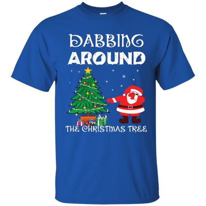 Christmas T-Shirt Dabbing Around The Christmas Tree Royal