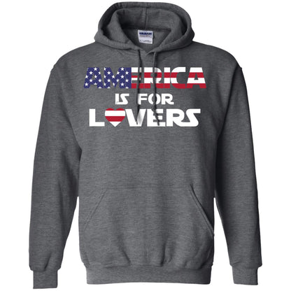 America Is For Lovers Flag Of United States Shirt Dark Heather